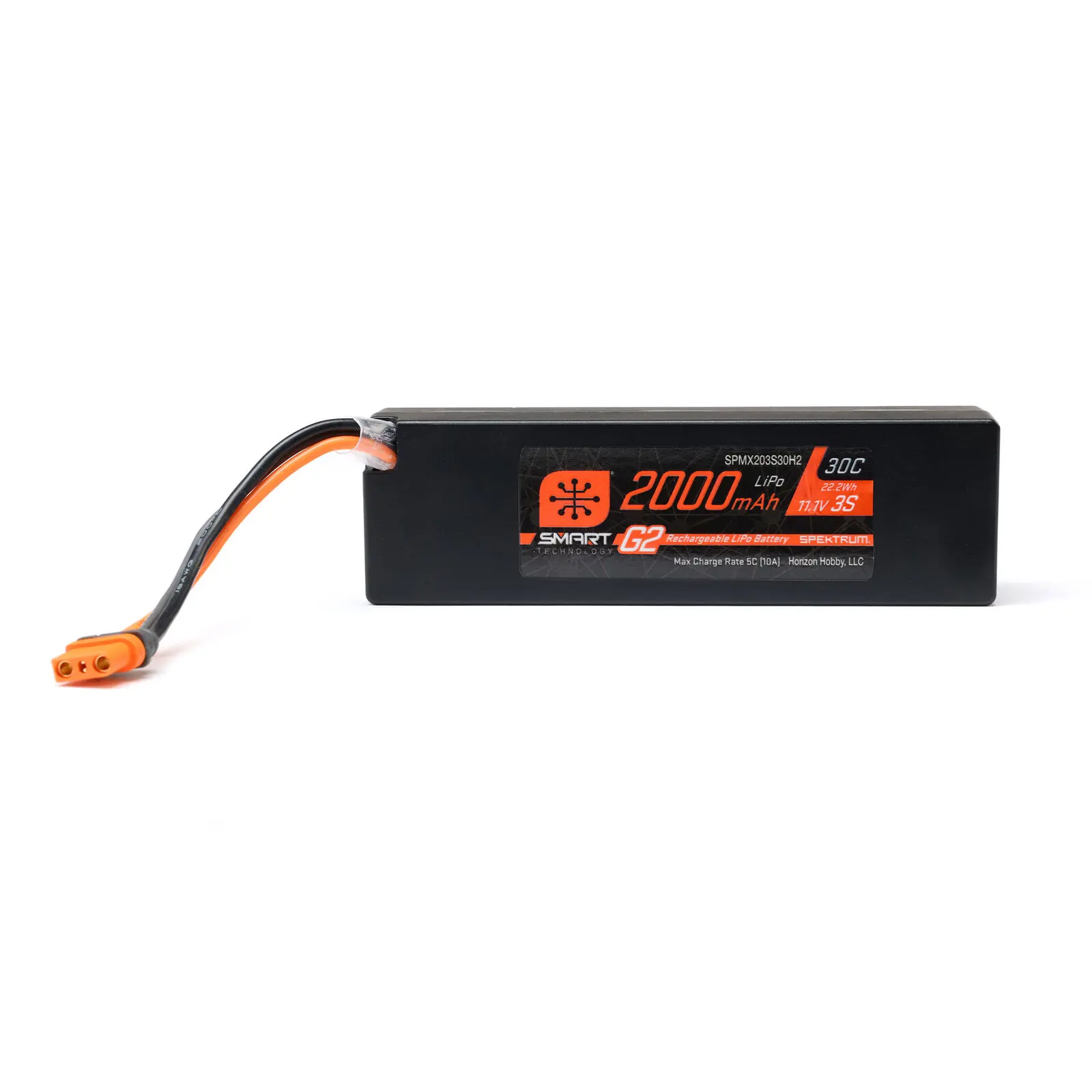 Spektrum SPMX203S30H2 11.1V 2000mAh 3S 30C Smart G2 LiPo Battery: IC2 - 3