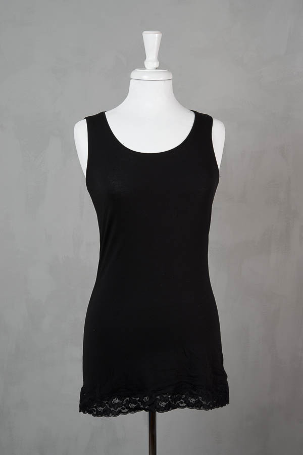 Cream - Camille Long Top Black