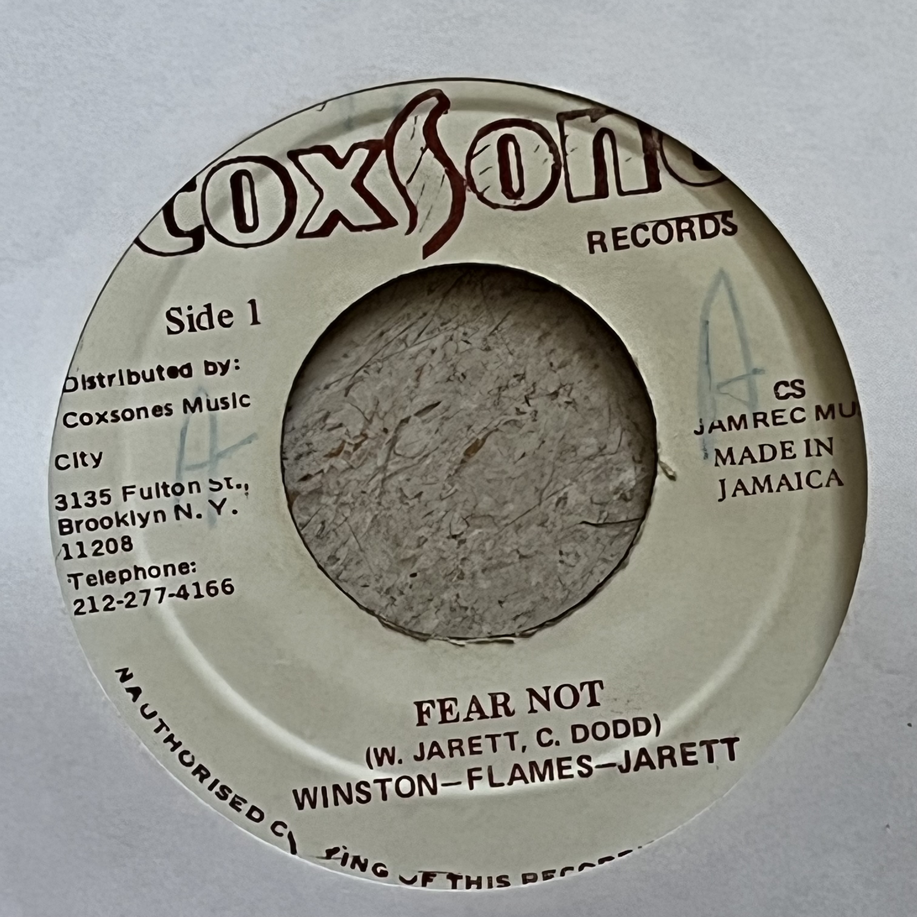 Winston - Flames - Jarett/Winston Flames & Sound Demension – Fear Not/Fear Not Version