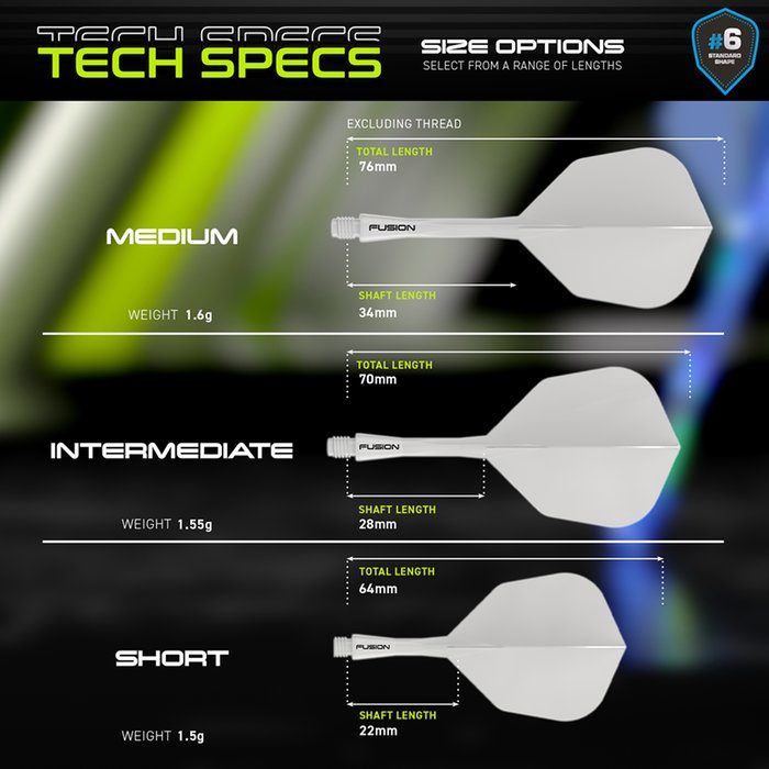 Winmau Fusion  #6 Integrated Flight & Shaft - 5