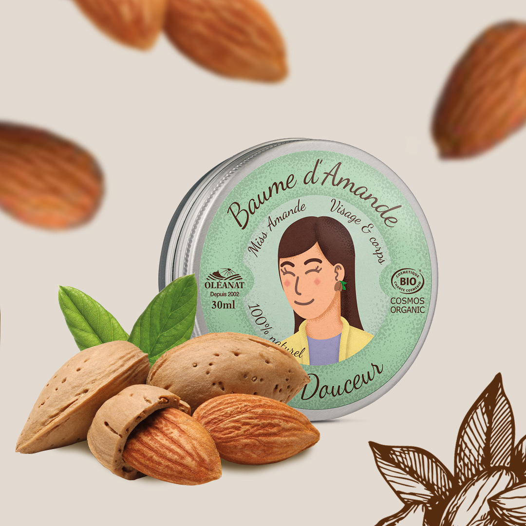 Ekologiskt Mandelbalsam – Hudbalsam med Sötmandelolja & Sheasmör | Oléanat 30 ml - 4