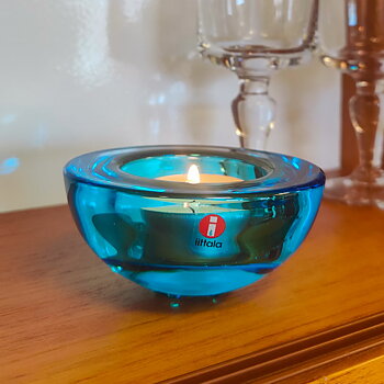 Ballo ljusblå ljuslykta från Iittala 