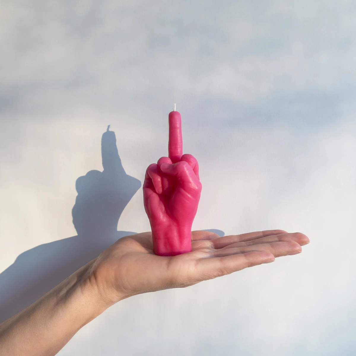 Candle Hand - F*ck You, small pink - 5