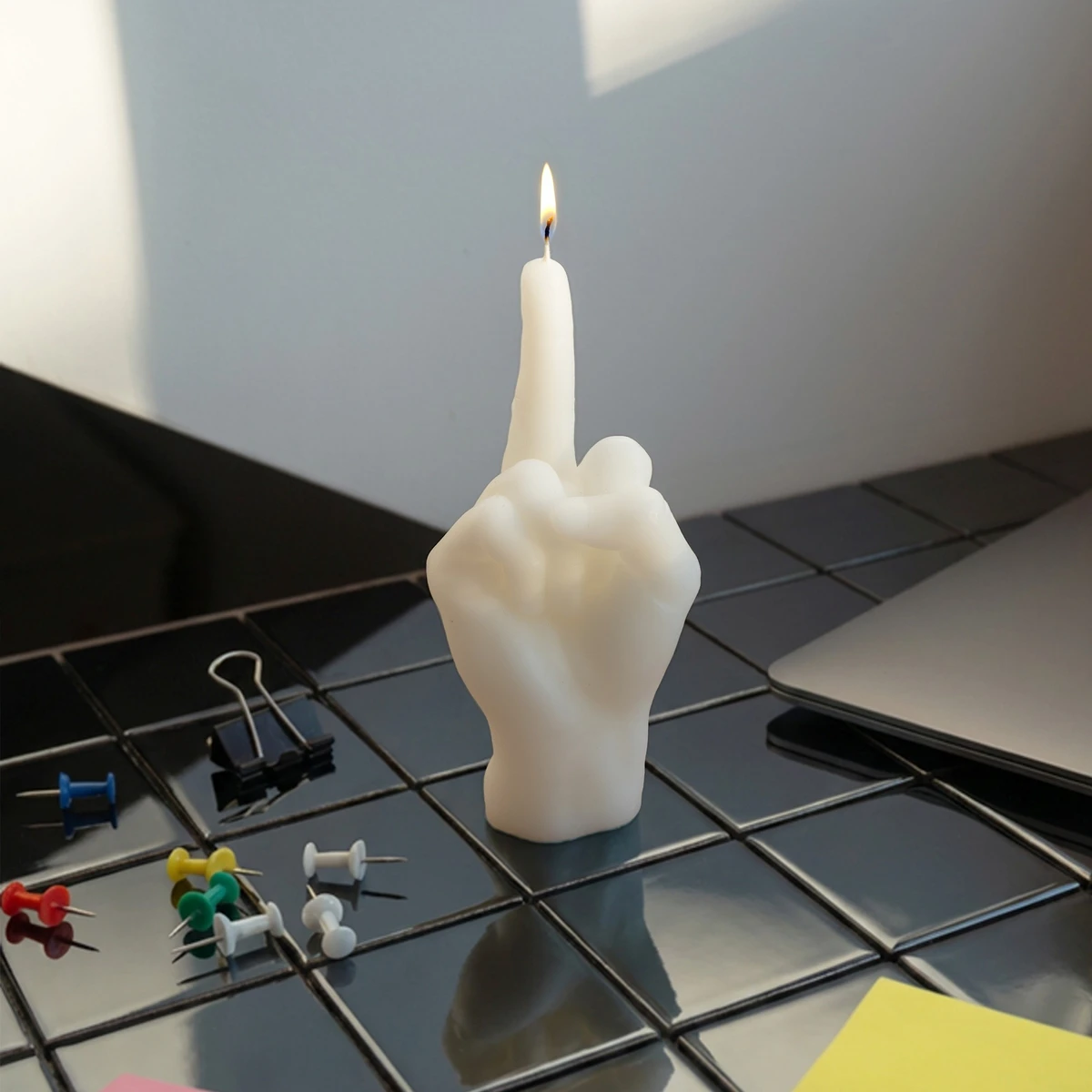 Ljus Hand - F*ck You, liten vit - 6