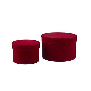 Velourask plastad -stor