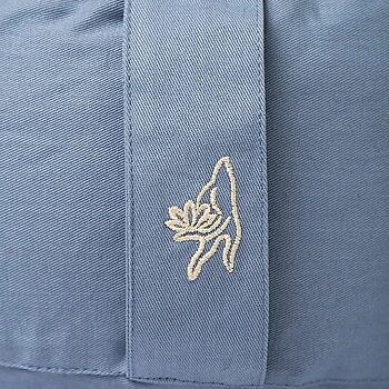 Meditationskudde rund ekologisk bomull (OCS) Blå