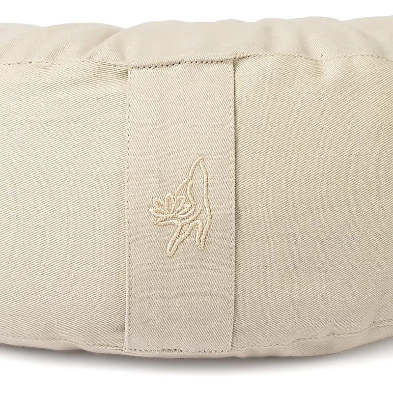 Meditationskudde halvmåne ekologisk bomull (OCS) Beige - 2