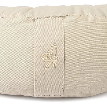 Meditationskudde halvmåne ekologisk bomull (OCS) Beige