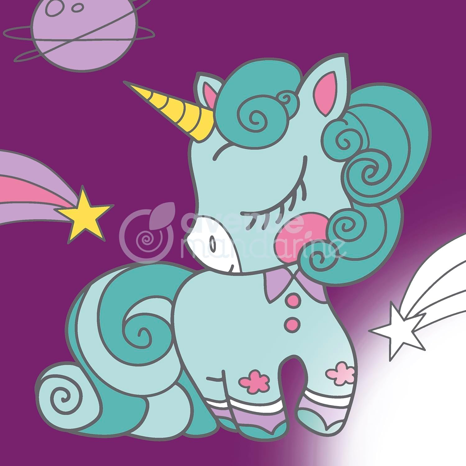 Graffy Paint, Unicorn, 20x20 cm - 4