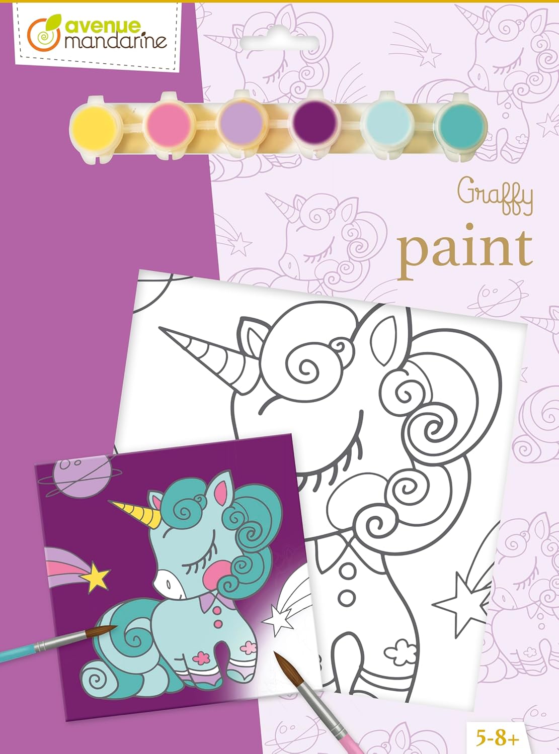 Graffy Paint, Unicorn, 20x20 cm