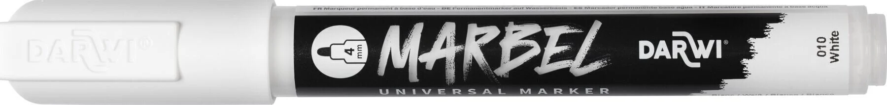 Marbel Universal Marker Medium Round Tip 4mm White N°010 - 5