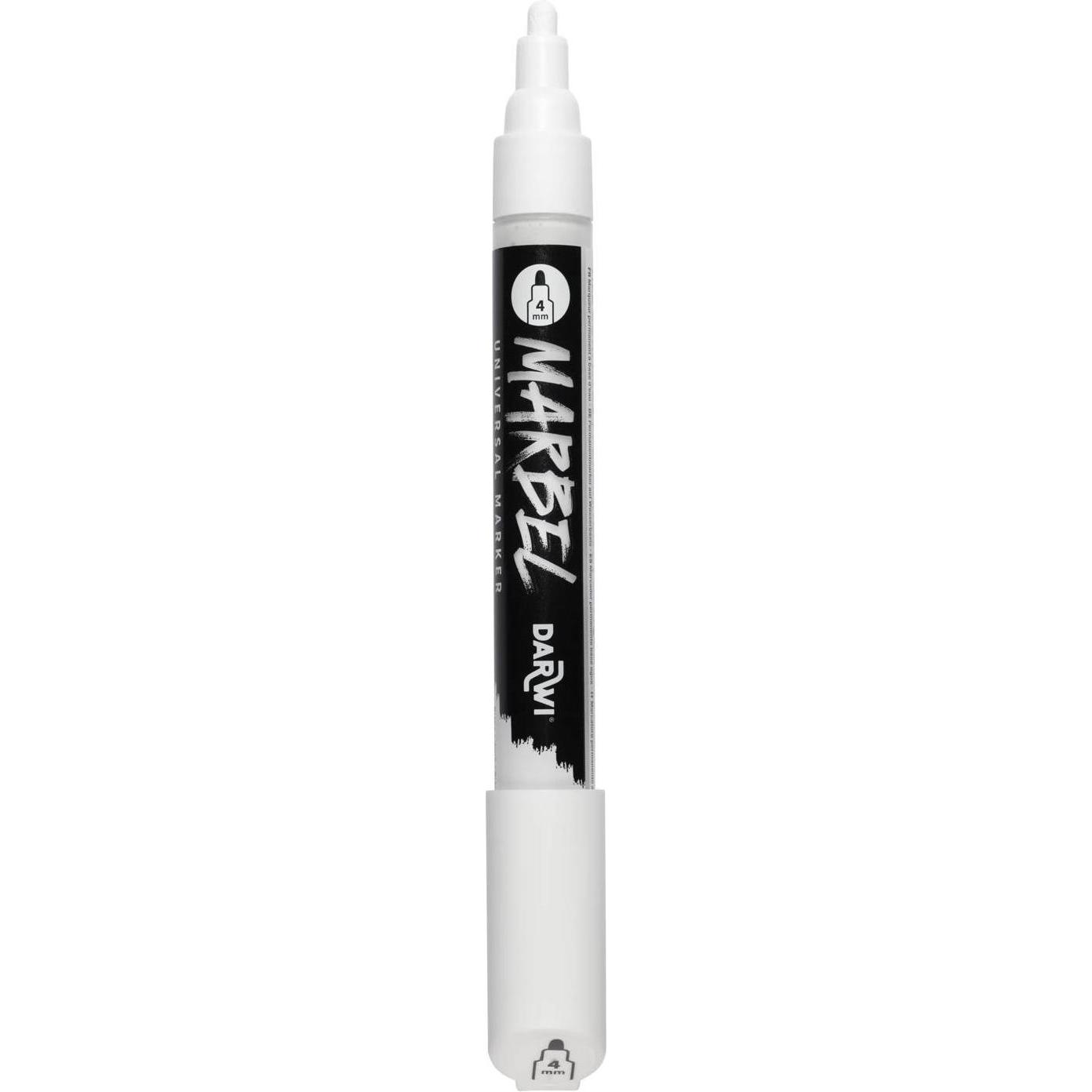 Marbel Universal Marker Medium Round Tip 4mm White N°010 - 2