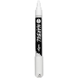 Marbel Universal Marker Medium Round Tip 4mm White N°010