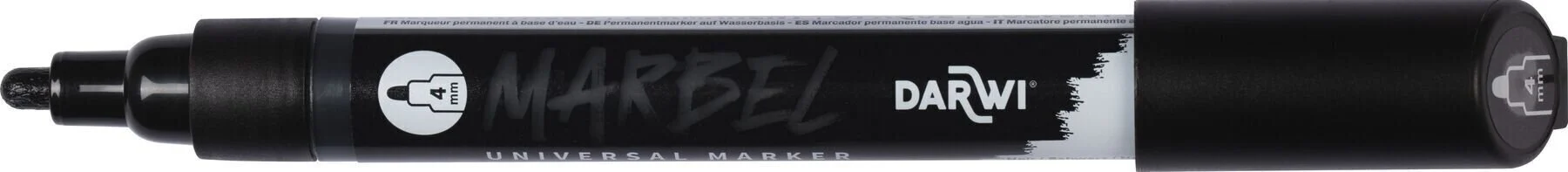 Marbel Universal Marker Medium Round Tip 4mm Black N°100