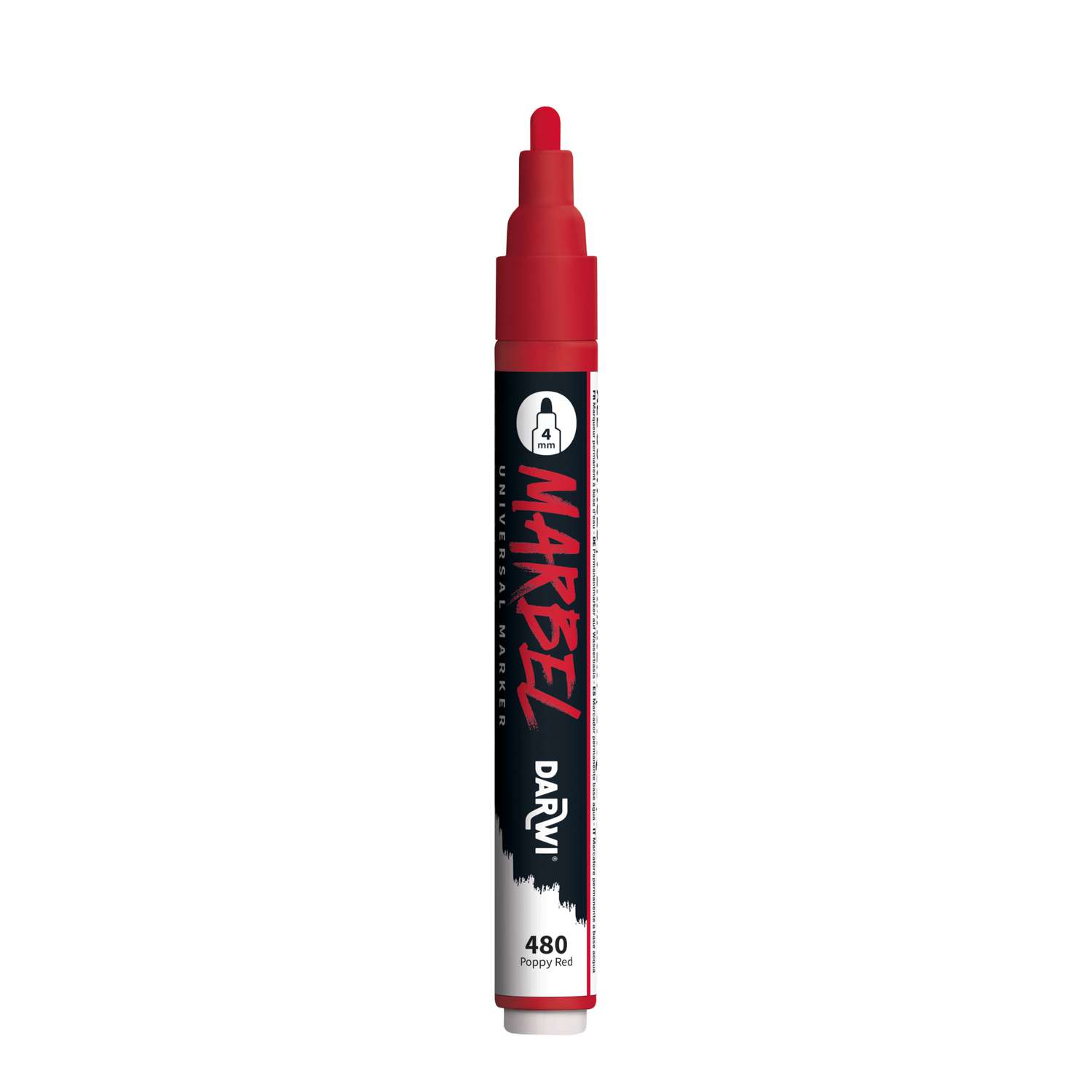 Marbel Set Of 6 Universal Markers Medium Round Tip 4mm Primary - 2