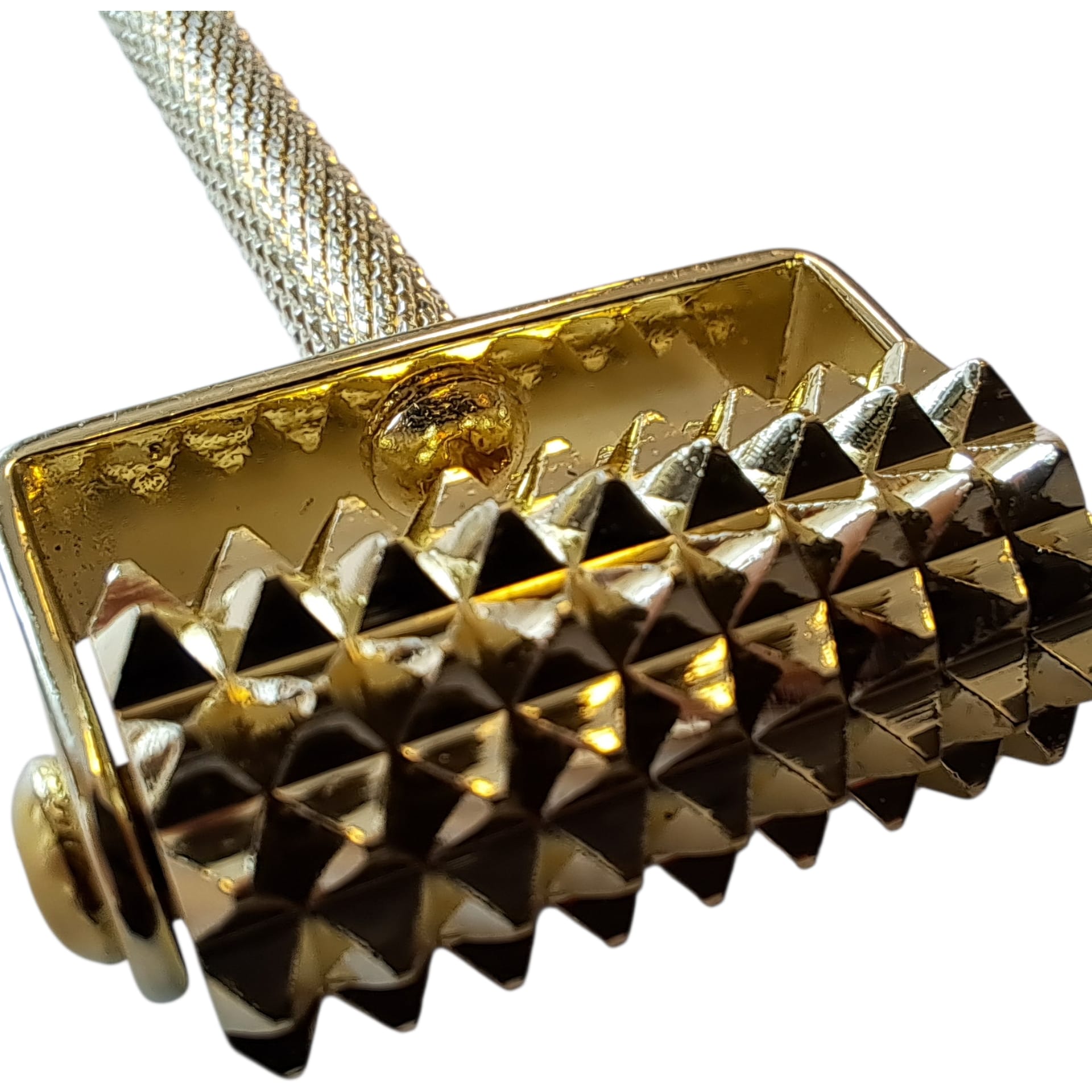 Derma Roller, golden drum, short handle - 2
