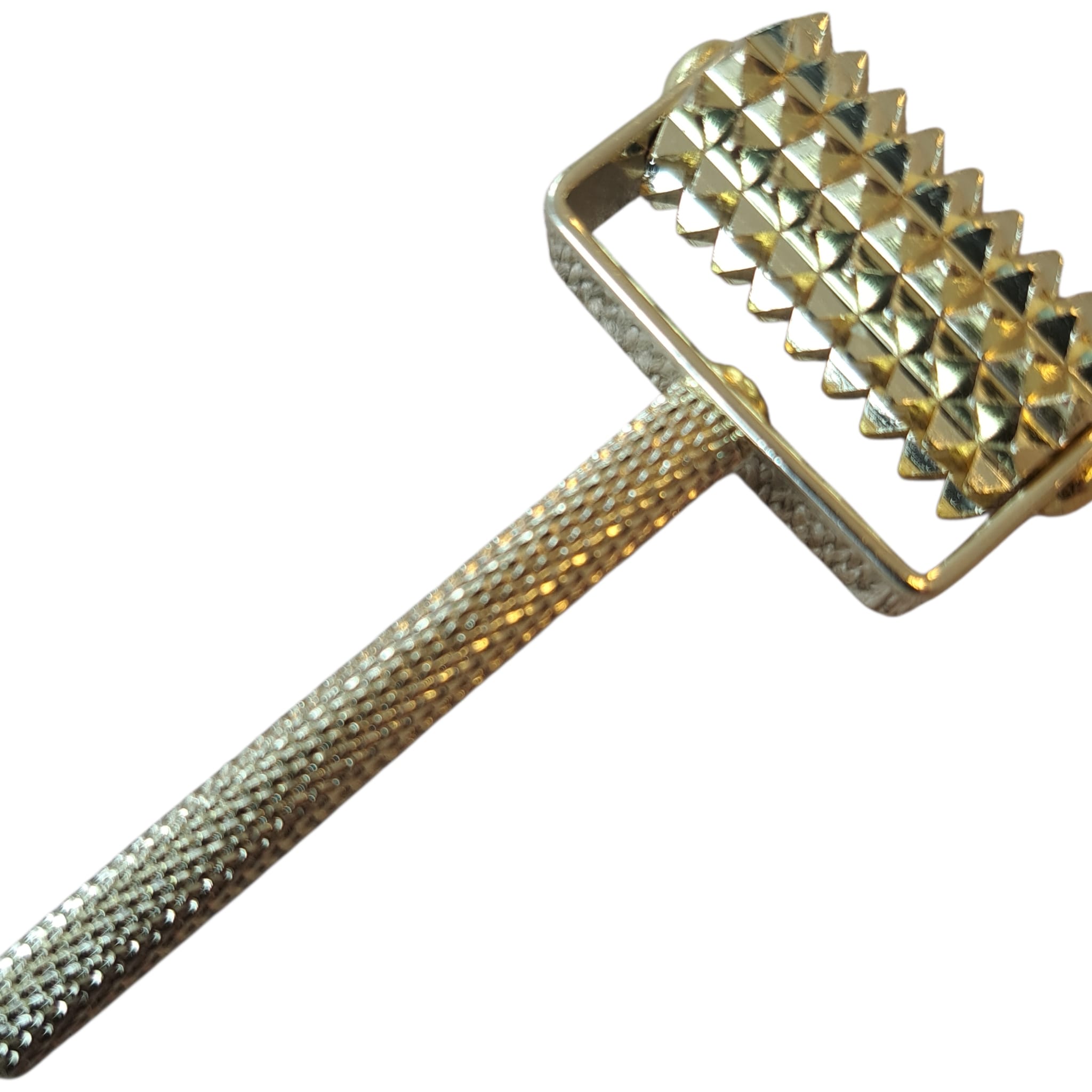 Derma Roller, golden drum, short handle - 3