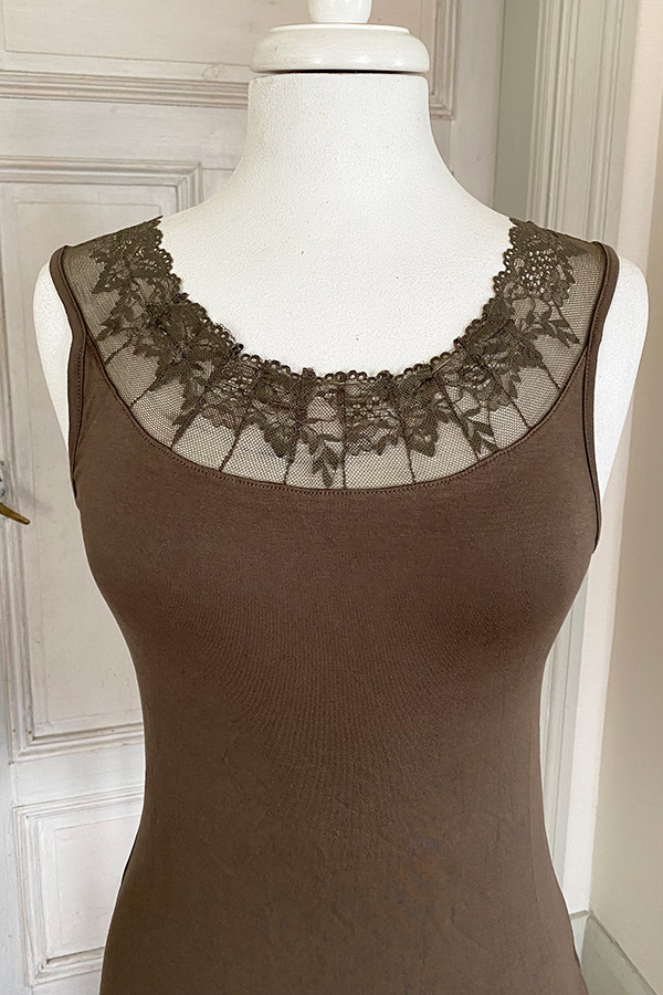 Cream - Florence Top Khaki - 2