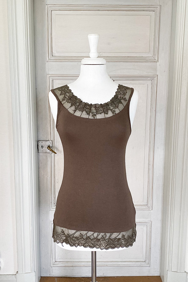 Cream - Florence Top Khaki