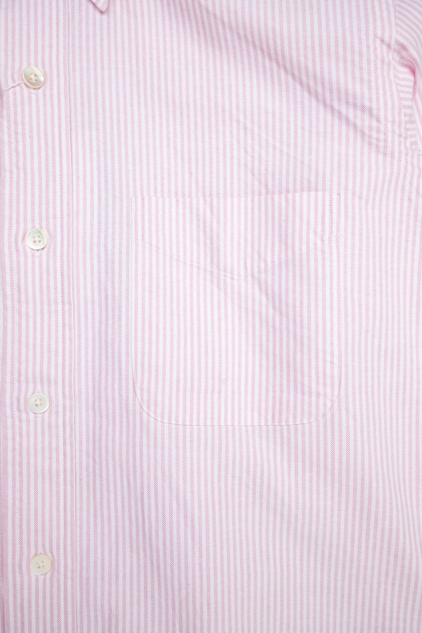 Kamakura - Vintage Ivy Fit Button Down Oxford Shirt Pink University Stripe - 6