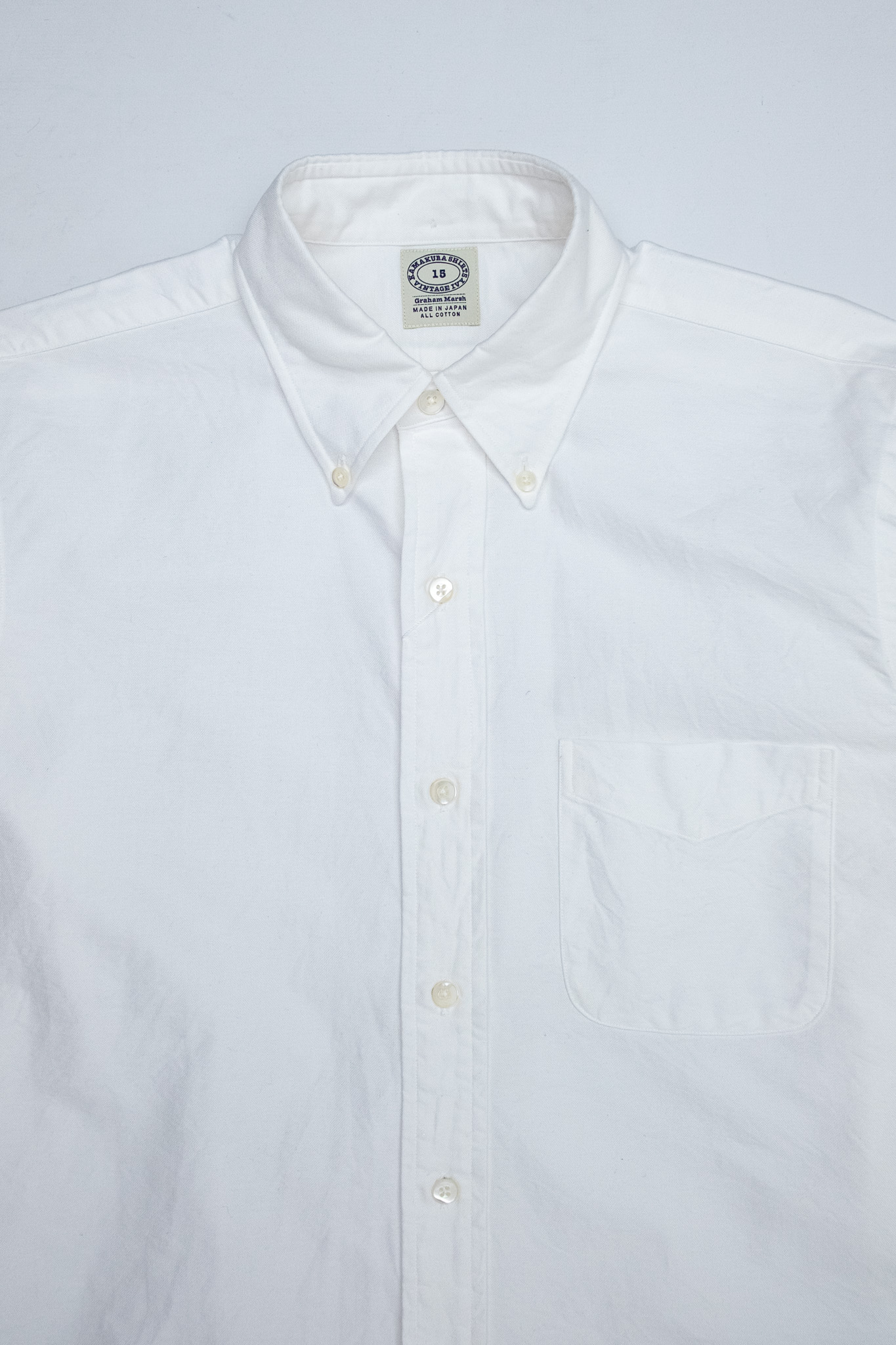 Kamakura - Vintage Ivy Fit Button Down Oxford Shirt White - 3