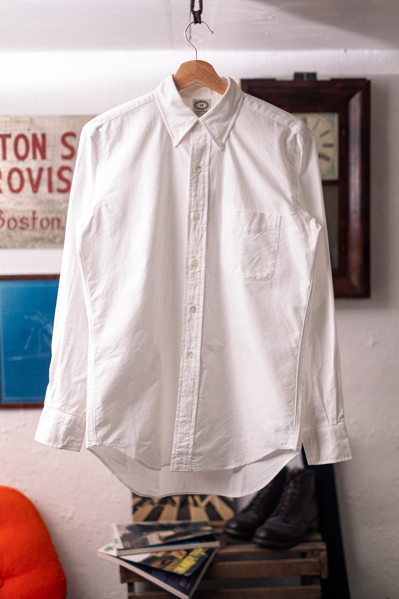 Kamakura - Vintage Ivy Fit Button Down Oxford Shirt White