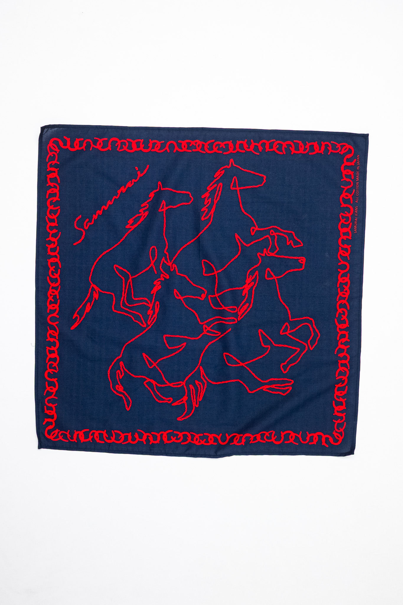 Samurai - Horses Bandana Navy