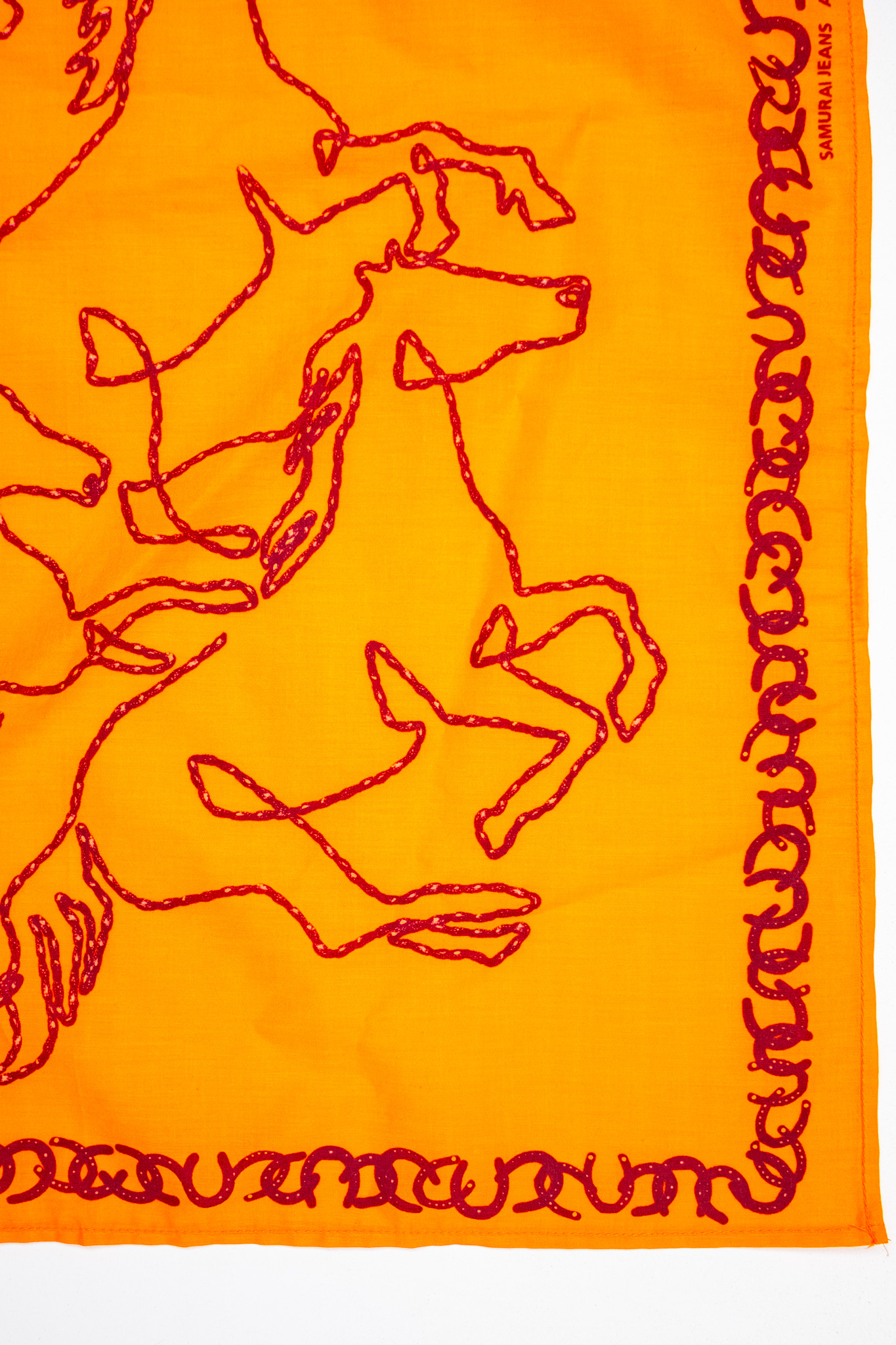 Samurai - Horses Bandana Orange - 4