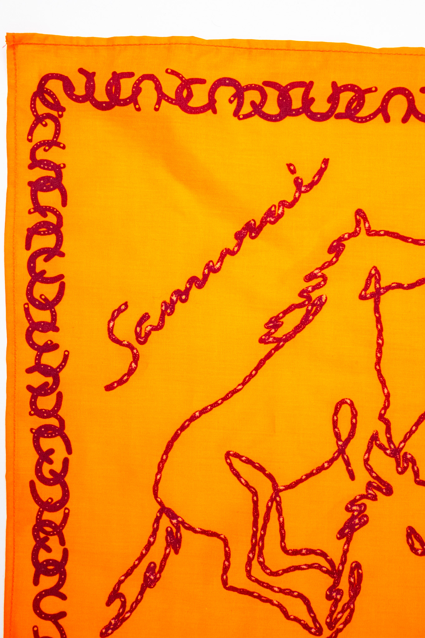Samurai - Horses Bandana Orange - 3