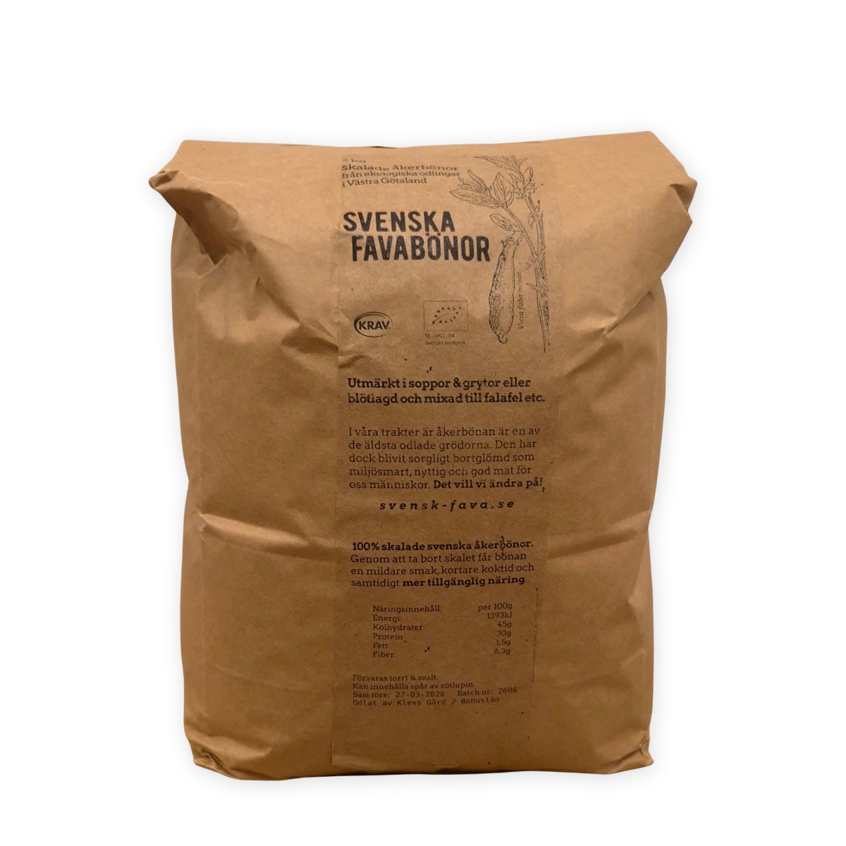 Favaböna KRAV 5 kg, Svensk Fava