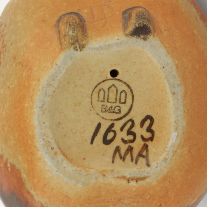 イェンス・ペーター・ダール・イェンセン  優し気な鳥  12cm  1920年代  #1633 (レア色 )