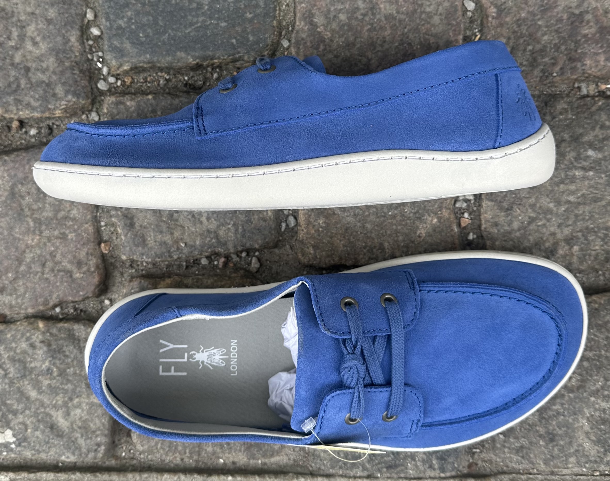 Breda snörskor från Fly London, modell Nelt, blå - 2