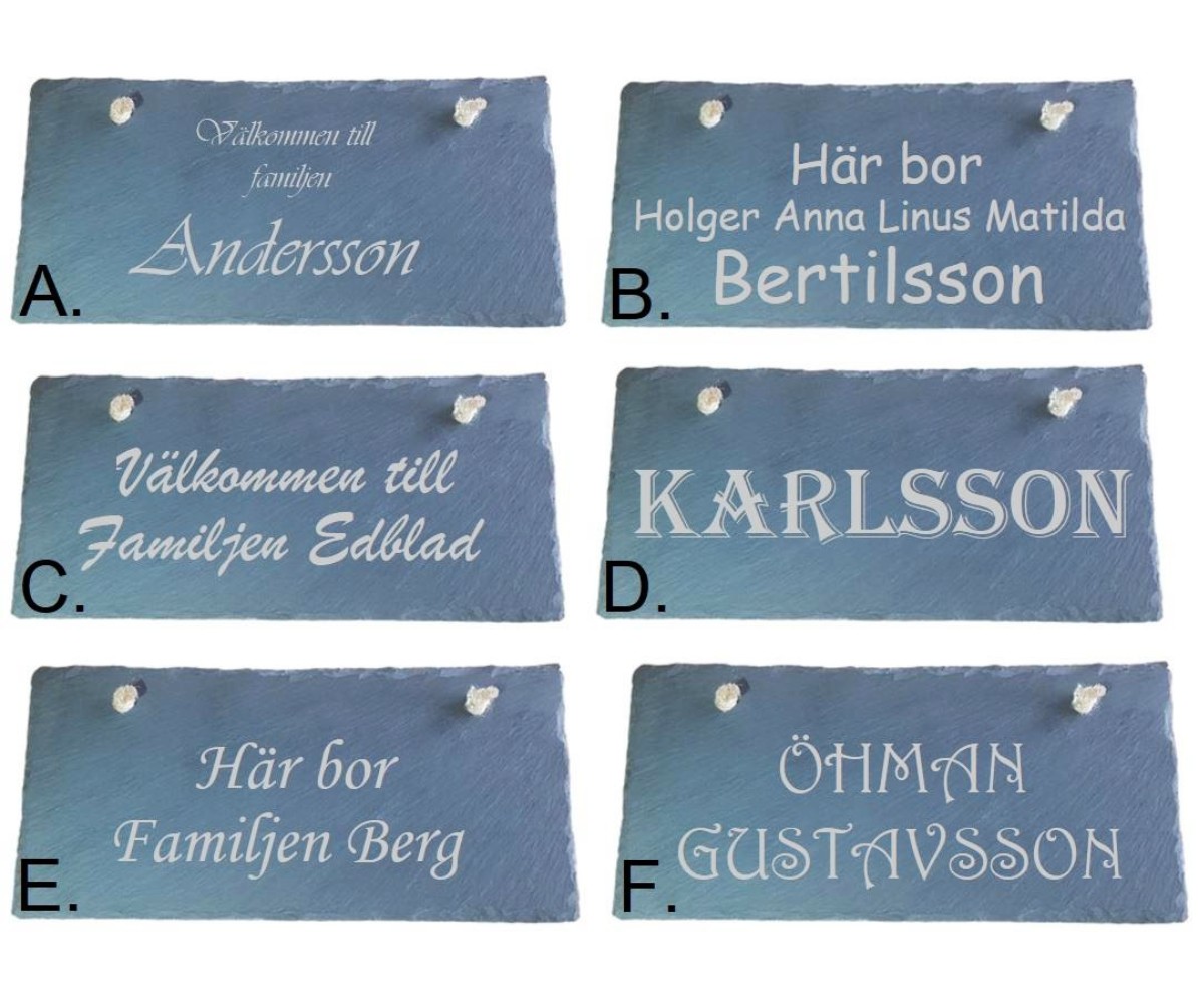 Skifferskylt - 3