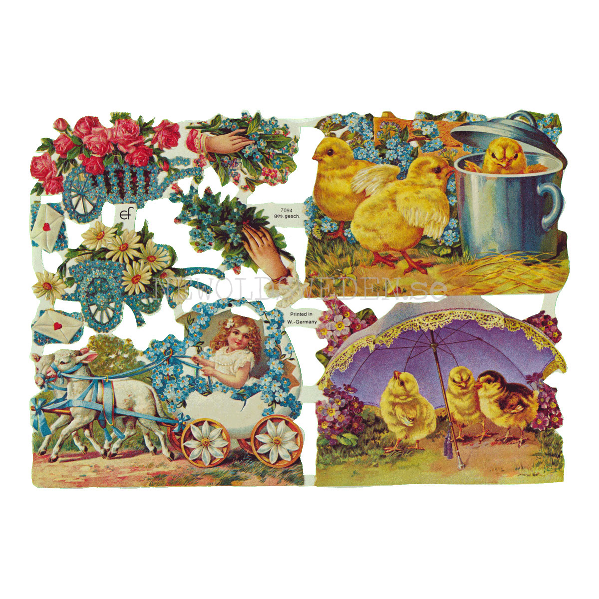 Påsk 16 x 23.5 cm - Bokmärke © Ernst Freihoff 7094 - 3