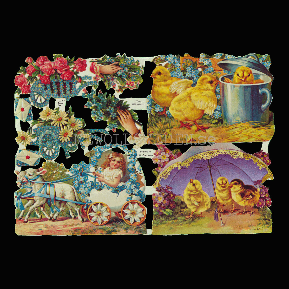 Påsk 16 x 23.5 cm - Bokmärke © Ernst Freihoff 7094