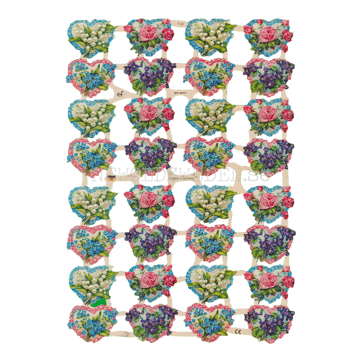 Påsk 16 x 23.5 cm - Bokmärke © Ernst Freihoff 7132 Glitter - 3