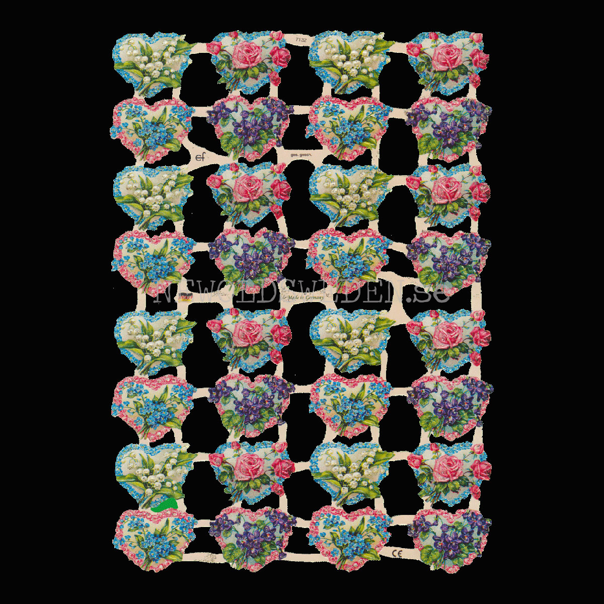 Påsk 16 x 23.5 cm - Bokmärke © Ernst Freihoff 7132 Glitter