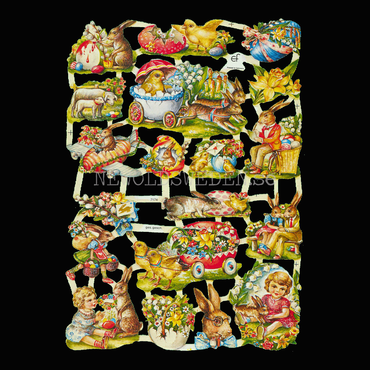 Påsk 16 x 23.5 cm - Bokmärke © Ernst Freihoff 7174