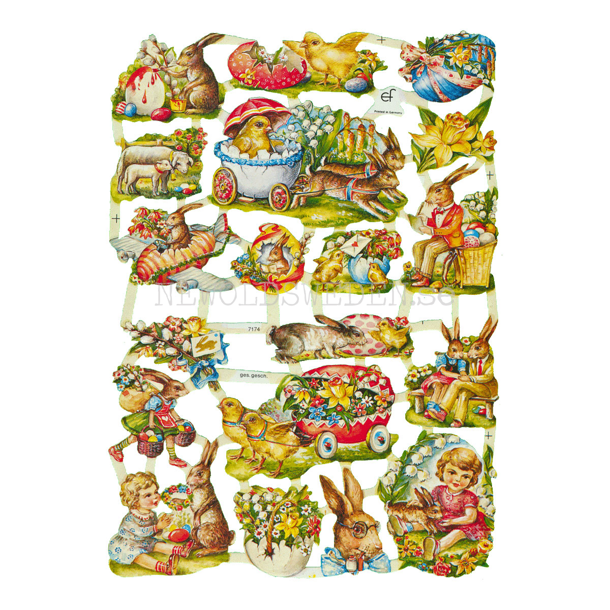 Påsk 16 x 23.5 cm - Bokmärke © Ernst Freihoff 7174 - 3
