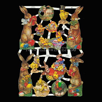 Påsk 16 x 23.5 cm - Bokmärke © Ernst Freihoff 7206/2 Glitter