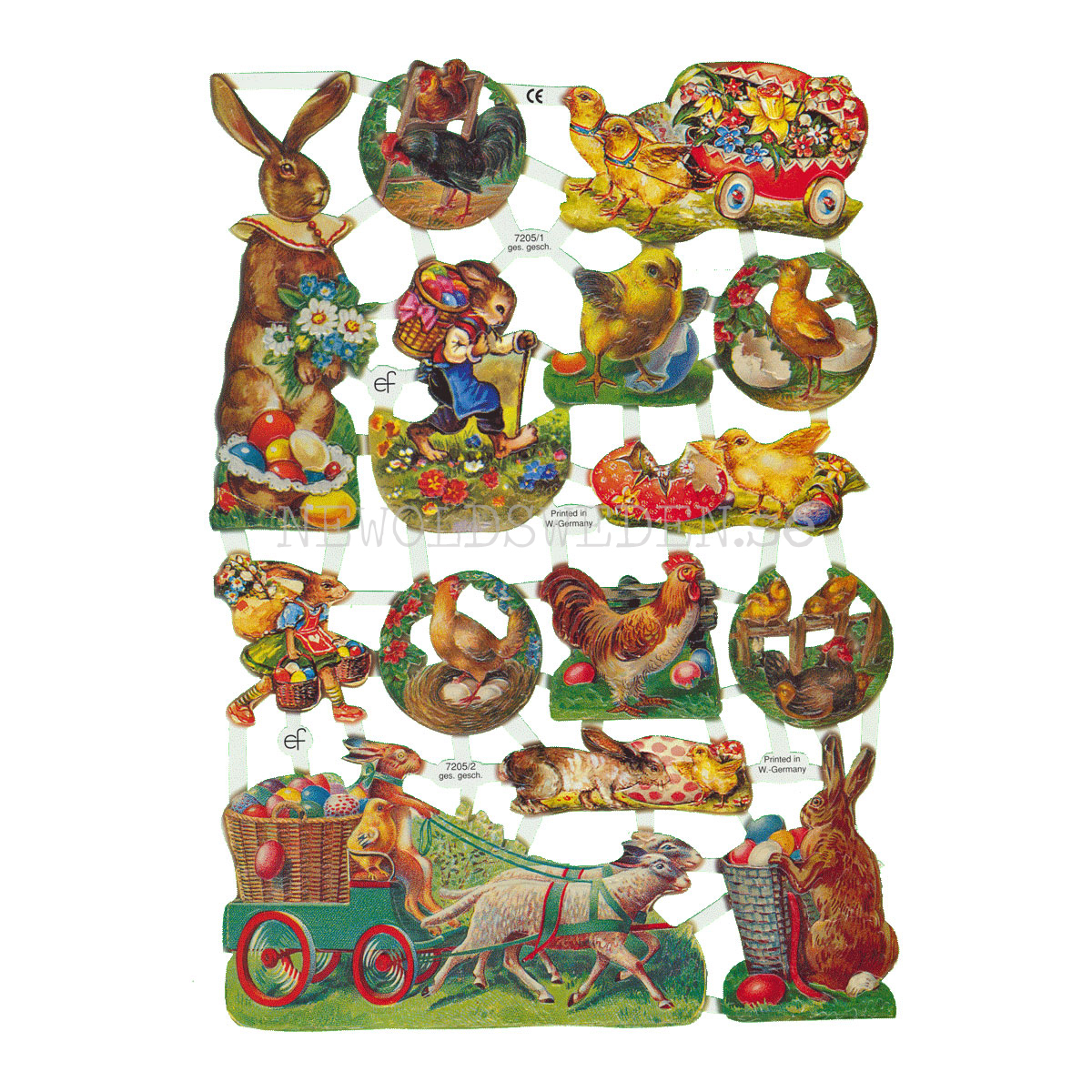 Påsk 16 x 23.5 cm - Bokmärke © Ernst Freihoff 7205 - 3