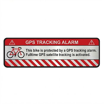Cykeldekal: GPS TRACKING ALARM