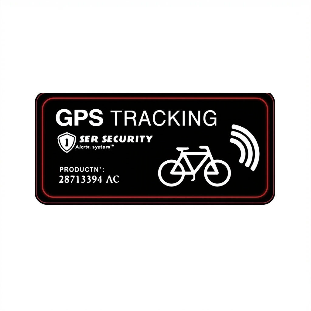 Cykeldekal: GPS TRACKING 