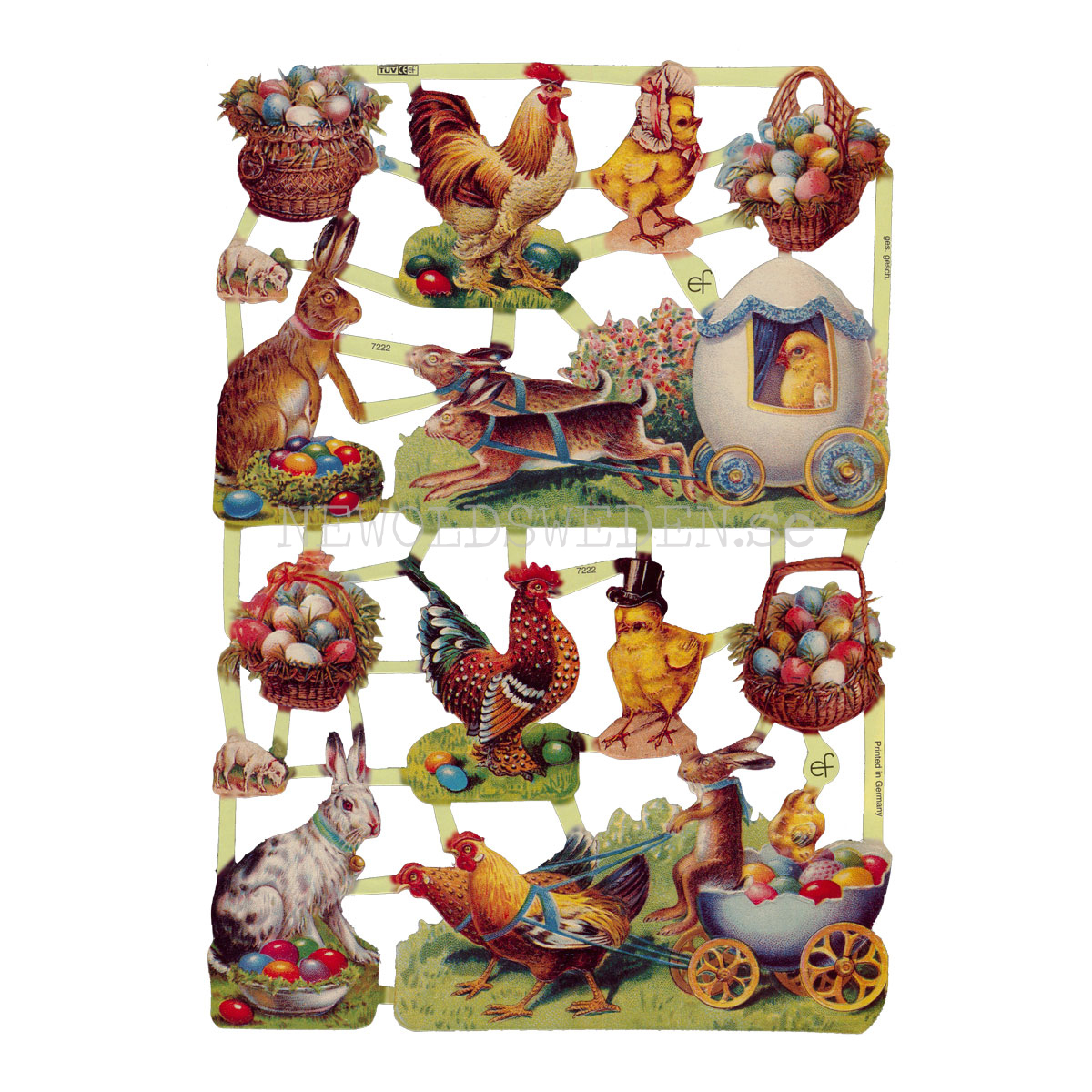 Påsk 16 x 23.5 cm - Bokmärke © Ernst Freihoff 7222 - 3
