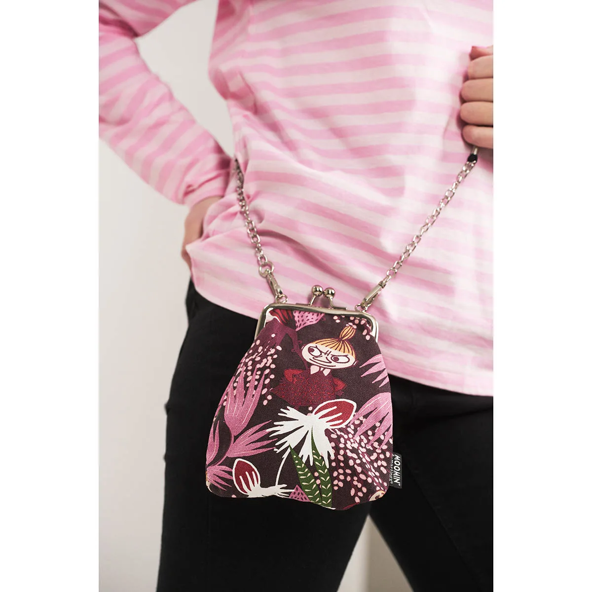 Little My Crossbody Bag  – Moomin mobile Bag with Little My and flowers, Vinssi