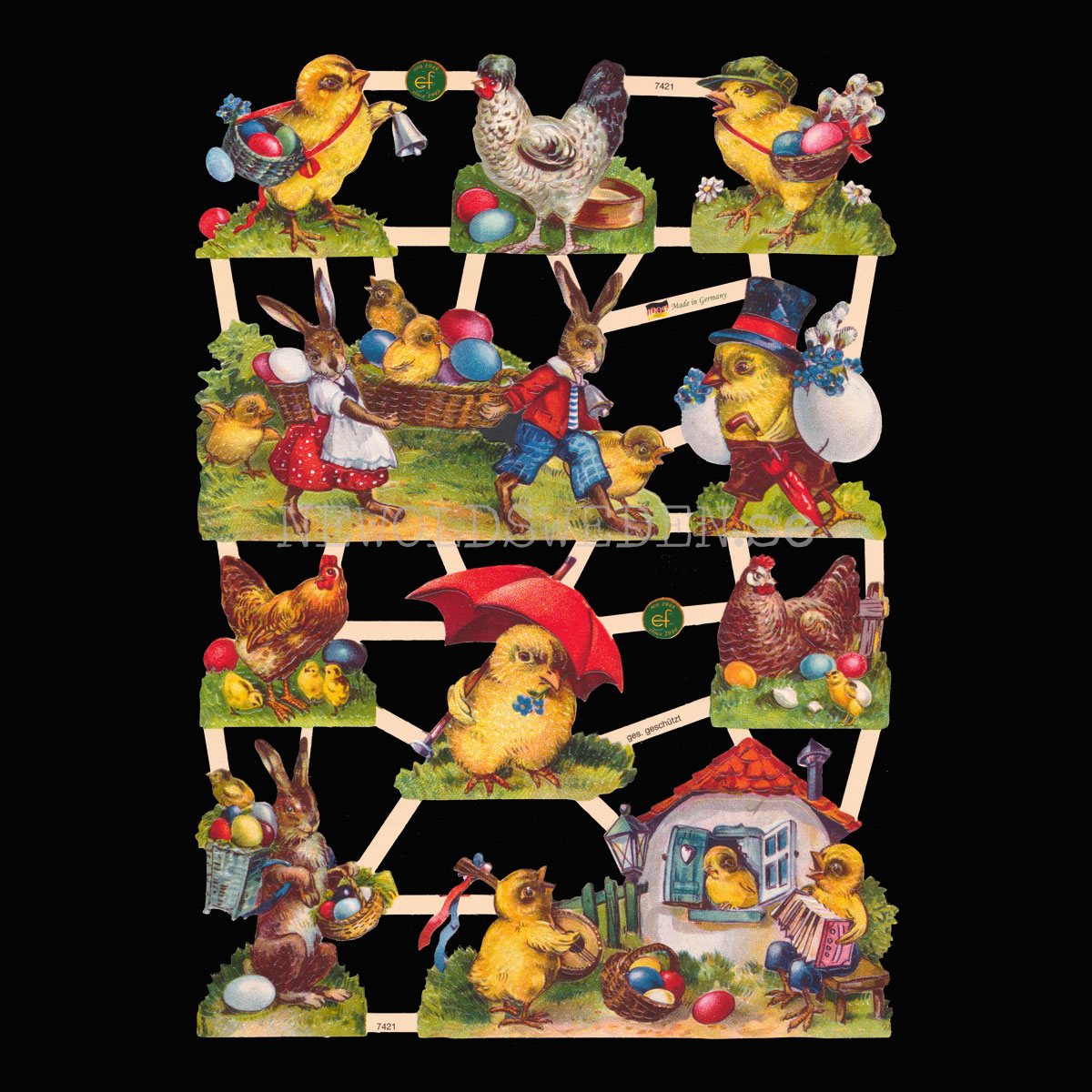Påsk 16 x 23.5 cm - Bokmärke © Ernst Freihoff 7421