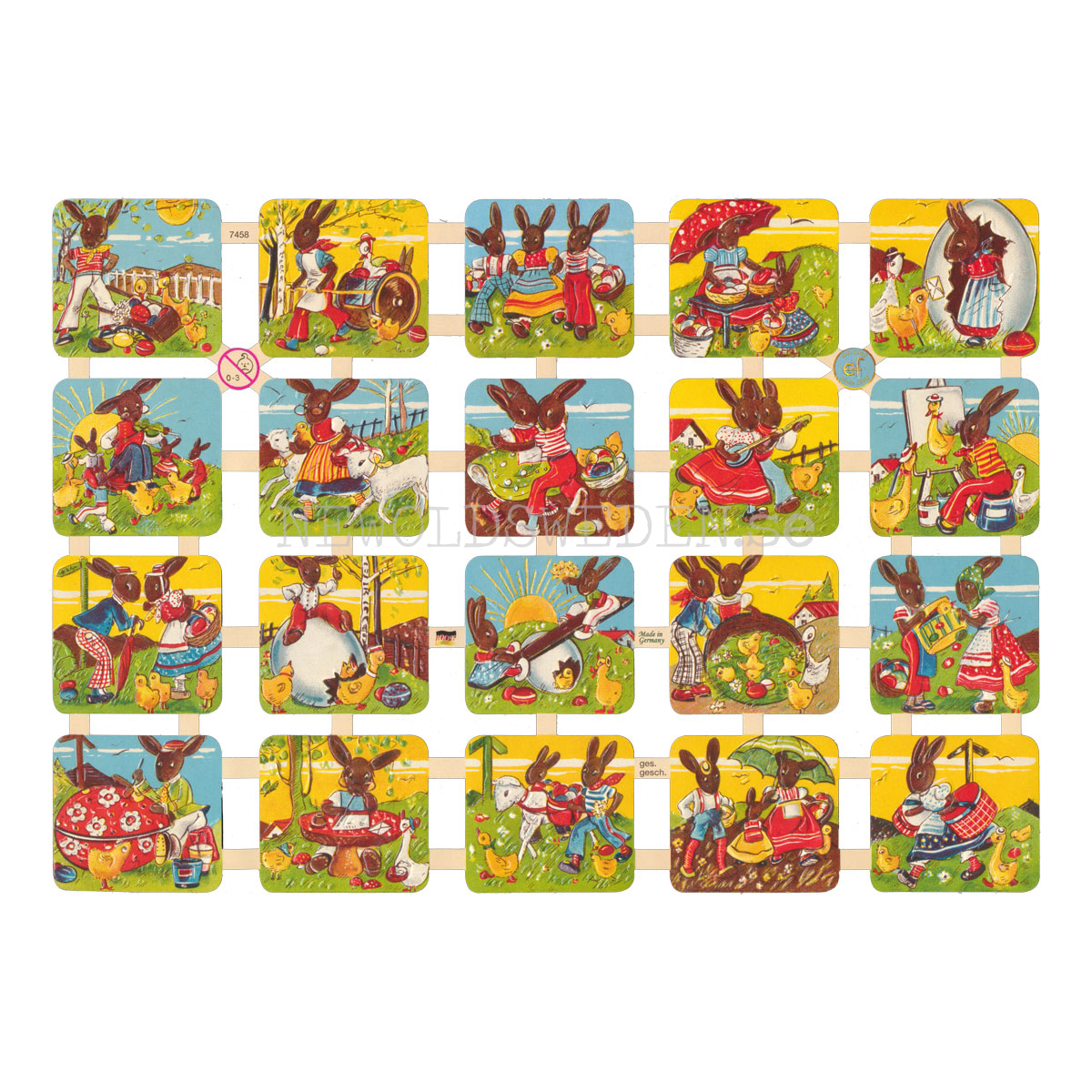 Påsk 16 x 23.5 cm - Bokmärke © Ernst Freihoff 7458 - 3