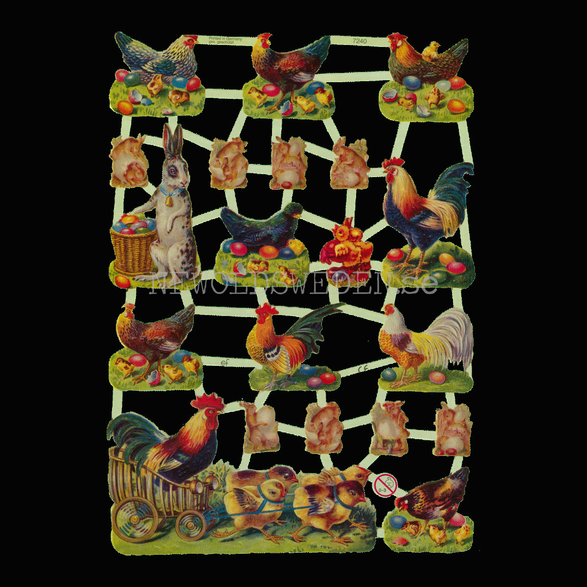 Påsk 16 x 23.5 cm - Bokmärke © Ernst Freihoff 7240