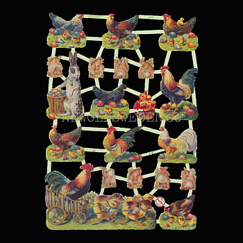 Påsk 16 x 23.5 cm - Bokmärke © Ernst Freihoff 7240 Glitter