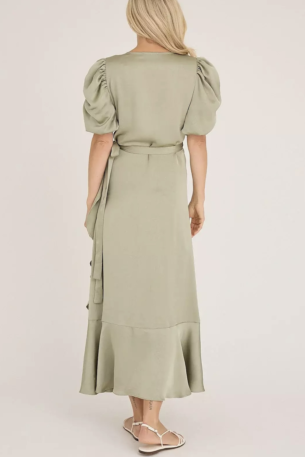 A-View - Sinda Dress Dusty Greeen - 2